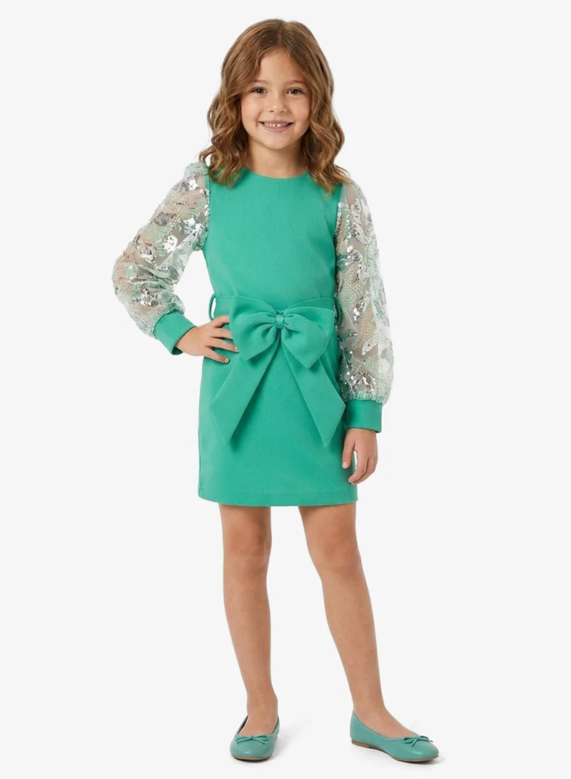 Little Golden Apple Little Puff Sleeve Dress